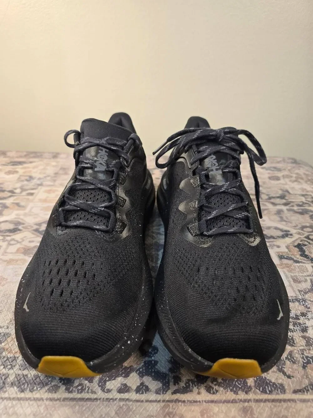 Hoka One One Kawana 2 Triple Black Men’s Running Shoes Size 11.5